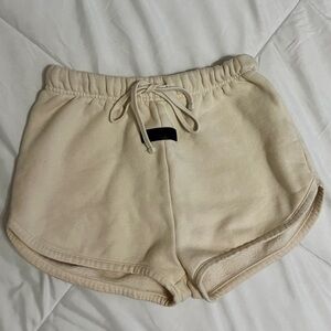 Essentials Cream Running Shorts